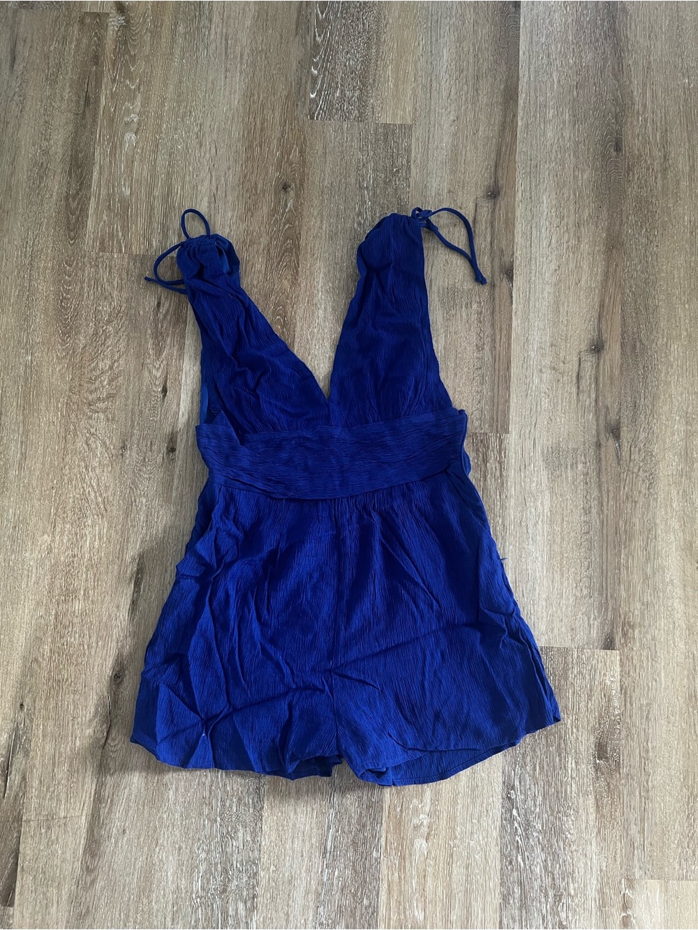 one clothing Royal Blue V-Neck Romper
